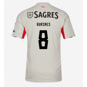 Benfica Fredrik Aursnes #8 Replika Udebanetrøje 2025-26 Kortærmet